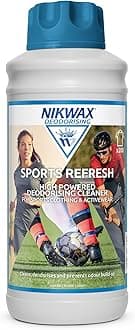 Sports Refresh – Sports Wash Detergent & Odour Eliminator, Deodorising Cleaner for Activewear, Gym Clothes & Kits – Removes Sweat & Prevents Odour Build-Up, Fresh Scent (1 Litre)