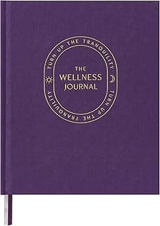 Wellness Journal – 91-Day Guided Self Care & Mental Health Planner | Track Sleep, Diet & Goals with Lay-Flat Hardcover | Gift-Ready, Undated (Purple)