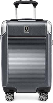 Travelpro Platinum Elite Hardside Expandable Spinner Wheel Luggage TSA Lock Hard Shell Polycarbonate Suitcase, Vintage Grey, Compact Carry-On 20-Inch, Platinum Elite Hardside Expandable Spinner Wheel Luggage TSA Lock Hard Shell Polycarbonate Suitcase