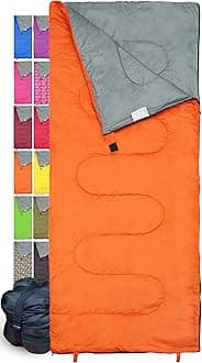 Sleeping Bag Indoor & Outdoor Use. Great for Kids, Boys, Girls, Teens & Adults. Ultralight and Compact Bags are Perfect for Hiking, Backpacking & Camping