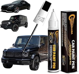 Car Touch Up Paint(197/9197 Obsidian Black Metallic) for Mercedes-Benz, Color Accurate Car Scratch Repair Remover Pen,Auto Paint Quick and Easy to fix vehicle Chips and Nicks Scuff