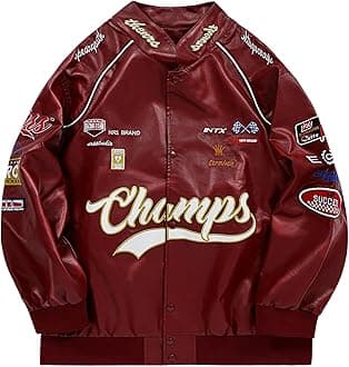 Aelfric Eden Faux Leather Racing Jacket Oversized Motorcycle Biker Racer Jackets Streetwear Unisex