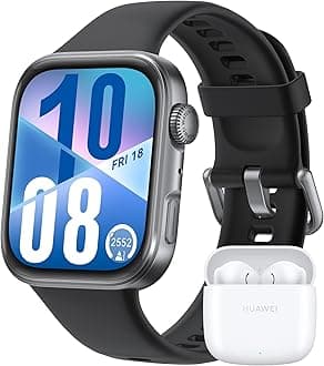 WATCH FIT 4 Aluminum Alloy Black + FreeBuds SE 2 White, Smartwatch for Men Women, Ultra Slim, iOS & Android, up to 10 Days Battery Life, Bluetooth Call, GPS Running Smartwatch, AMOLED Display