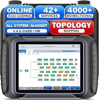 D8S OBD2 Scanner: AI-Assisted Car Diagnostic Tool with Bidirectional Control, Topology Mapping, ECU/Online Coding, 42+ Resets, Full System Scan, V.A.G Guide, PMI, CAN FD/DoIP, 3-Year Free Update