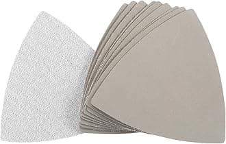 Triangular Sandpaper Hook and Loop Triangle Sanding Pad Fit 3-1/2 Oscillating Multi-Tool Silicon Carbide for Wet/Dry Use 5000 Grit 10pcs