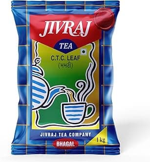 Tea 1kg | CTC Assam Black Leaf Tea | Chai Patti Powder | Pouch 1 kg