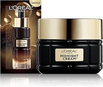 Age Perfect Cell Renewal Midnight Night Cream, Anti Aging & Moisturizing, Patented Antioxidants & Vit E, + Eye Cream Sample