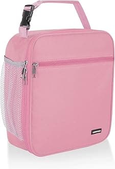 Lovoeo Lunch box Lunch bag for men women Insulated Lunchbox Lunch bags for Work Picnic Travel (Pink)