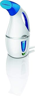 Conair Handheld Travel Garment Steamer for Clothes, CompleteSteam 1100W, For Home, Office and Travel,White/Blue