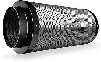 Air Carbon Filter 12" with Premium Australian Virgin Charcoal, for Inline Duct Fan, Odor Control, Hydroponics, Grow Rooms