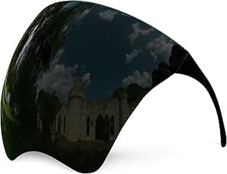 mayoken® Full Face Sunglasses, Futuristic Sun Protection Polarized Face Shield for Men & Women, Anti-Fog Mirror Shield Glasses, Lightweight & Comfortable Black