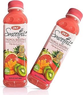 OKF Smoothie, Multi Vitamin Premium New Drink, 16.9 Fluid Ounce (Tropical Smoothie, 6 Pack)