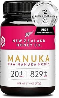 NEW ZEALAND HONEY CO- Raw Manuka Honey Umf 20 Mgo 829, Umf Certified / 17.6Oz-1.1 Pound (Pack of 1)