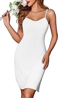 Women Full Slips Sexy Chemise Nightgown V Neck Straight Dress Nightwear S-4XL