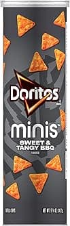 Doritos Minis, Sweet & Tangy BBQ, 5.125 oz Canister