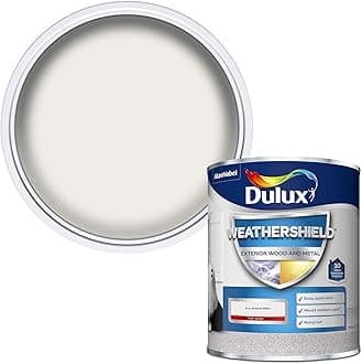 Weather Shield Exterior High Gloss Paint, Pure Brilliant White, 750 ml