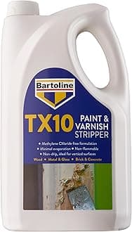 Bartoline TX10 Paint and Varnish Stripper 5L – Extra Strong, Non-Caustic Paint Remover for Wood, Metal & More