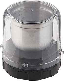 Ninja Foodi Coffee & Spice Grinder, Compatible only with Ninja SS100, SS350, and SS400 series blenders, Compact, Pulverize Through Tough Spices, 12-Tbsp Capacity, Stainless Steel & Black, XSKGRINDER