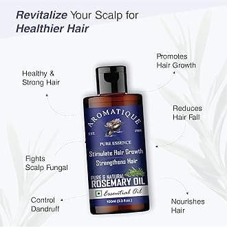 Aromatique Rosemary Essential Oil For Hair, Skin, and Face 100ML