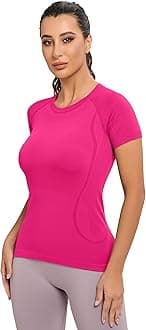 MathCat Workout Shirts for Women, Workout Tops for Women, Yoga Short Sleeve Shirts Soft Seamless Gym Shirts