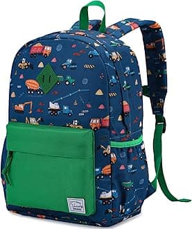 VASCHY Kids School Backpack Rucksack for Boys Girls Children's Toddler Backpack Kindergarten Book Bag with Chest Buckle