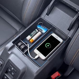 TOPINSTALL New Blue Tray Compatible with 2021-2024 Ford Bronco & 2025+ Bronco 2-Door & 2025+ 4-Door Manual Transmission, Full Size Bronco Organizer (Not for Sport Model & 25 4 Doors at)