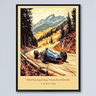 Vintage F1 Racing Nürburgring Nordschleife 7 AOÛT 1965 Poster, Race Car Print, Vintage Car Racing Poster, Race Fan Gift, Executive Office Decor, F1 Gift Idea cFCcPr
