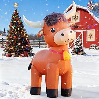 DomKom - Christmas Inflatable Decorations, Christmas Outdoor Decoration, Christmas Yard Decoration, LED Lights, Outdoor Inflatables, Garden, Lawn,