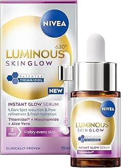 Luminous 630 Even Glow Serum with Thiamidol 15ml, Serum for Face with Niacinamide and Aloe Vera, Refines Pores and Hydrates for Clear and Glowing Skin