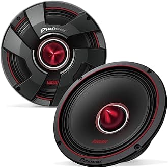 PIONEER P.R.O. Series TS-M801PRO 8” Speakers (Pair) – 600W Max, Perfect for high-SPL Builds and pro-Level car Audio