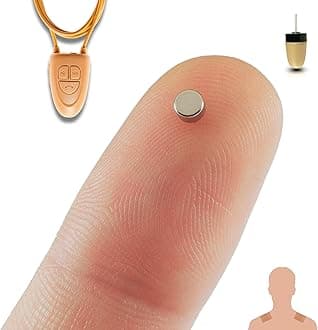 PingaOculto Spy Earpiece Bluetooth Wireless Earphones Invisible Hidden Mini Headset Exam Phone Microphone Adhesive Strips - Secret Earphone Micro Listening (Spy Earpiece Nano V4 + Vip Pro SuperMini)