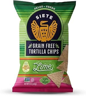 Lime Grain Free Tortilla Chips, 5 oz bags (1 PACK)