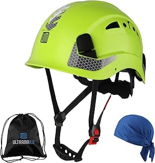 Safety Helmet Hard Hat, ANSI Z89.1 Approved Lightweight Vented Work Helmet, 6-Point Adjustable Ratchet Suspension Hardhat Ideal for Industrial and Construction