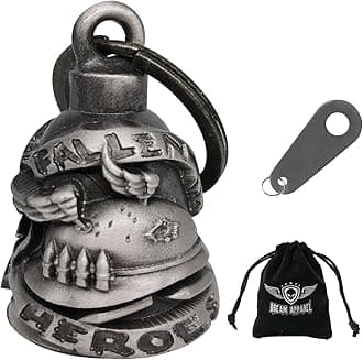 Dream Apparel motorcycle ride bell for bikers,heavy spirit bells accessory and key chain for luck