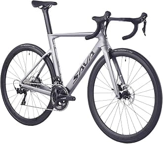 SAVADECK Carbon Road Bike, T800 Carbon Fiber Frame 700C Racing Bicycle with Shimano 105 R7000 22 Speed Groupset and Mechanical Disc Brake, Ultra-Light Carbon Bike for Adult.