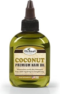Difeel Premium 99% Natural Deep Conditioning Coconut Hair Oil, For Strong & Smooth Hair, Moisturizes Hair & Scalp 70 g