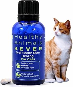 HA4E - Cat Oral Health - Relieves Inflammation, Soothes Pain & Fights Gum Disease - Natural, Non-GMO, Organic, Gluten-Free & Chemical-Free - 300 Tablets