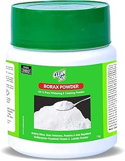 Borax Powder 1 Kg | Multi-Purpose Cleaning Powder, Laundry Booster, Slime Activator, Detergent Enhancer & Stain Remover | Pure Borax for Home, Kitchen, Bathroom Use