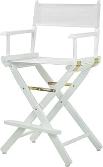 Casual Home Frame Canvas Director Chair, 24", White