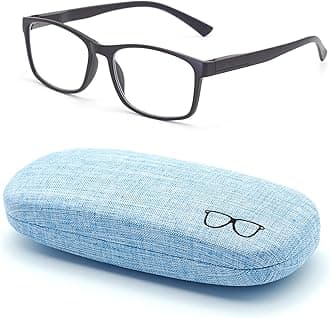 Nearsighted Glasses for Distance with Hard Case Blue Light Spring Hinge Glasses Not Reading Glasses