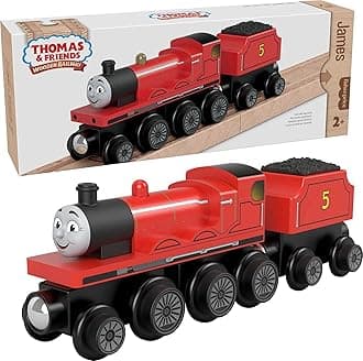 Wooden Railway James Engine and Coal-Car