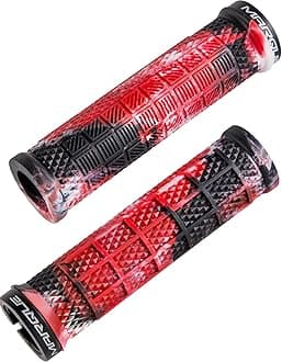 MARQUE Grapple Mountain Bike Handlebar Grips – Single Lock-On Ring MTB and BMX Bicycle Handle Bar with Non-Slip Grip