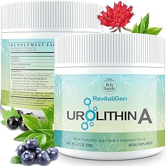 Urolithin A Powder Supplement with Prebiotics, Superfoods & Adaptogen Blend