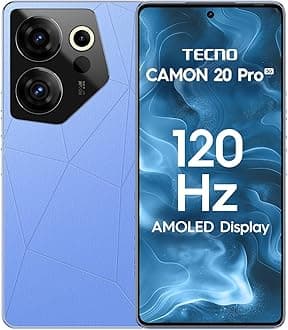 Tecno Camon 20s Pro 5G (Serenity Blue, 8GB RAM,128GB Storage) | MediaTek Dimensity 8020 Processor | 64MP RGBW(G+P) OIS Rear Camera|6.67 FHD+ Big AMOLED Screen