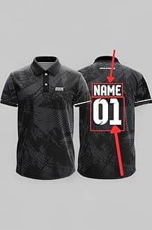 Custom Add Name and Number Jersey for Men Cricket t-Shirt | 2 Year to 5XL