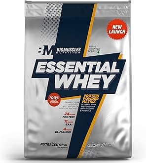Essential Whey Protein [1Kg,Double Rich Chocolate] |24g Protein per serving with Digestive Enzymes, Vitamin & Minerals, No Added Sugar | Improved Strength,Muscle Building