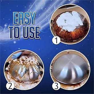 Kitchen Stain Remover, Kitchen Oil Stain Cleaner, Foaming Heavy Oil Stain Cleaner, Kitchen Grease Cleaner, Removes Stubborn Grease and Grime, for Kitchen, Bathroom Etc (3Pcs)