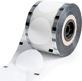 WYZworks Solid White Cup Sealer Film, Snow Top Lids 3275/Roll, 90-105mm, for Winter Milk Tea & Holiday Seasonal Boba Drinks, Bubble Tea Shops Beverage Sealing Film for PP Plastic Cup