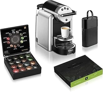 Nespresso Professional Zenius Automatic Coffee Machine - Black Coffee Starter Pack, Espresso Coffee Maker for Small Offices  – Silver
