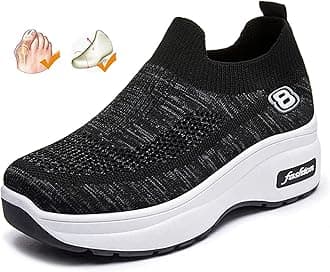 Womens Diabetic Orthopedic Shoes for Swollen Feet Ladies Platform Wide Fit Sneaker Adjustable Closure Toe Walking Sandals for Arthritis Hallux Valgus (Black 40EU)